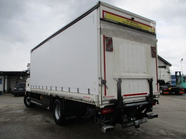 Samochód ciężarowy z plandeką typu platforma MAN TGM 18.320, LBW, Luft-Luft, TÜV 04/2026