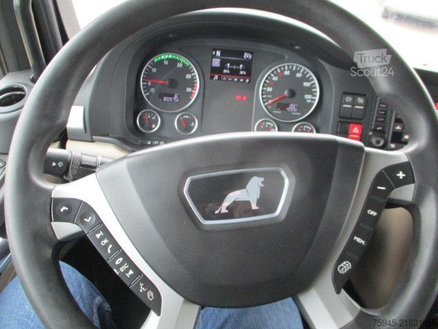 Samochód ciężarowy z plandeką typu platforma MAN TGM 18.320, LBW, Luft-Luft, TÜV 04/2026