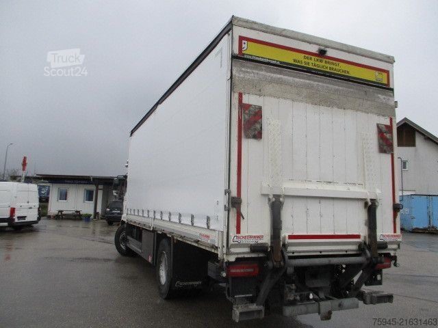 Samochód ciężarowy z plandeką typu platforma MAN TGM 18.320, LBW, Luft-Luft, TÜV 04/2026