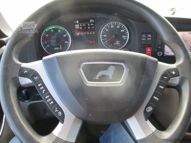 Samochód ciężarowy z plandeką typu platforma MAN TGM 18.320, LBW, Luft-Luft, TÜV 04/2026