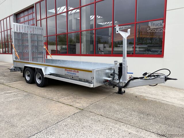 Zema kravnes piekabe Möslein TT 11-E6x2 hydr. Rampen  Tieflader für Fräsen breiten hydraulischen Rampen, Neu