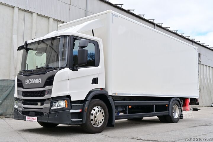 Autocamion cu caroserie tip cutie Scania P280  Original 48t km! E6 LBW 2000kg Alufelgen