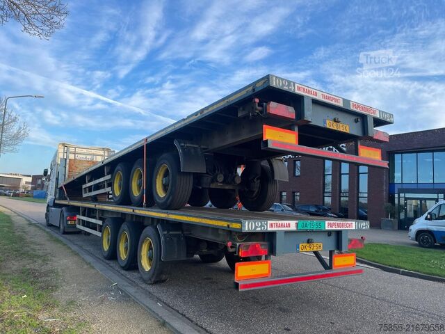 مقطورة منصة Haan OPL45 Heavy Duty / Rungen-Potholes /BPW / 2x Li...