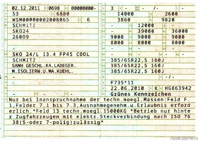 Semi-remorque frigorifique SCHMITZ CARGOBULL SKO 24/L 13.4 FP45 COOL | Ladebordwand