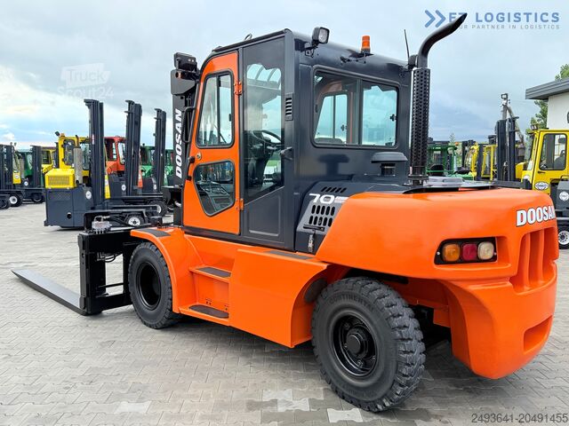 Τετρατροχο περονοφόρο ανυψωτικό DOOSAN 70 / DUPLEX / FORK 2500MM / POSITIONER