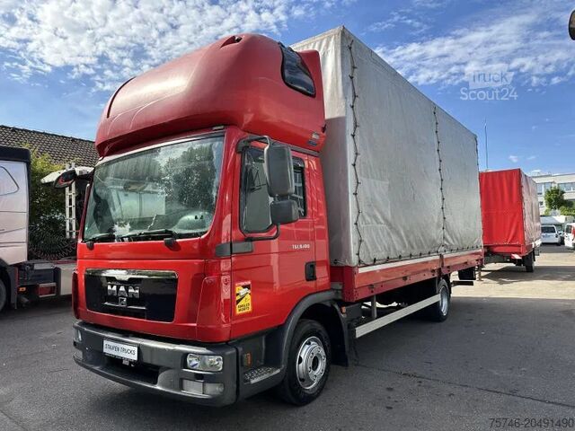Tarpaulin MAN TGL 8.180 FBL Plane langes Haus Topsleeper Klima