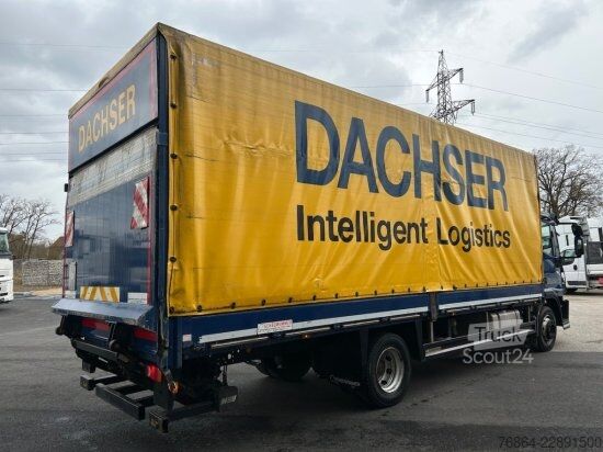 Platós teherautó ponyvával IVECO EUROCARGO 120E22 PLANE, SCHALTER LBW