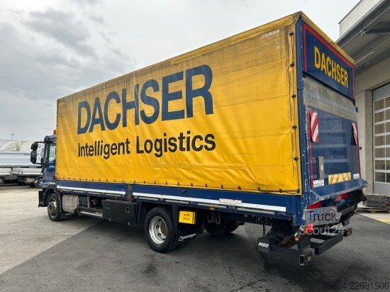 Platós teherautó ponyvával IVECO EUROCARGO 120E22 PLANE, SCHALTER LBW