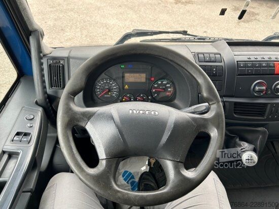 Platós teherautó ponyvával IVECO EUROCARGO 120E22 PLANE, SCHALTER LBW