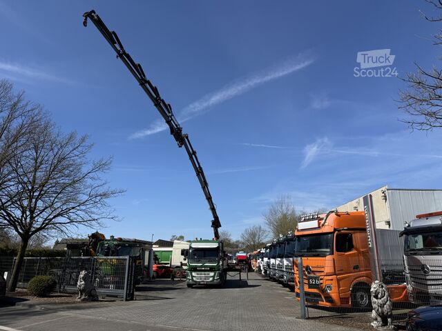 Platforminis sunkvežimis Volvo FM500 8X4 Kran Hiab 408 Jib bis 30 Meter