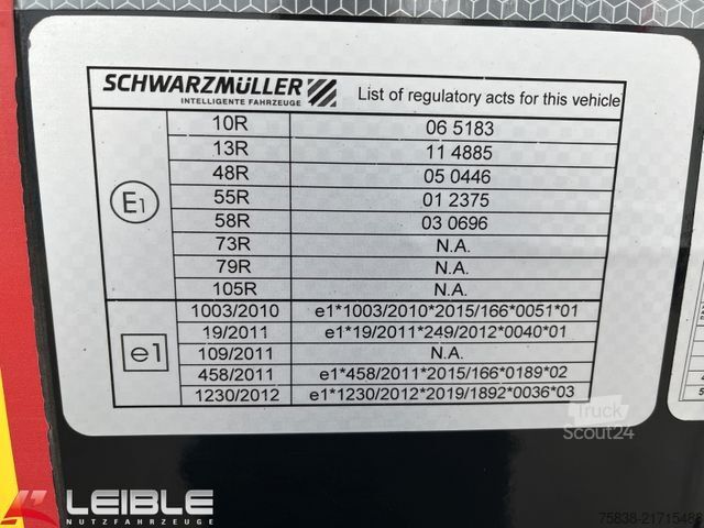 Billenős félpótkocsi SCHWARZMÜLLER SK*25m³ Thermo Mulde*E-Verdeck*BPW*Hardox