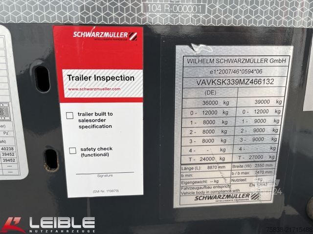 Billenős félpótkocsi SCHWARZMÜLLER SK*25m³ Thermo Mulde*E-Verdeck*BPW*Hardox