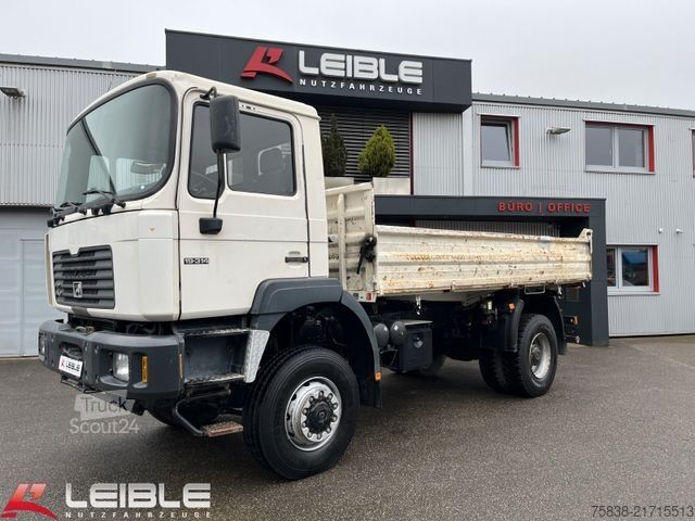Camion-benne tricar MAN F2000*19-314 FAK*4x4*Meiller*AP-Achsen*176tkm*