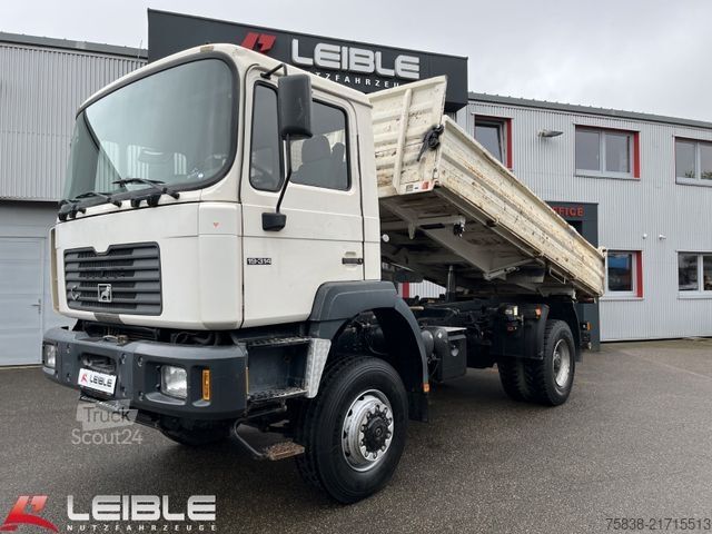 Camion-benne tricar MAN F2000*19-314 FAK*4x4*Meiller*AP-Achsen*176tkm*