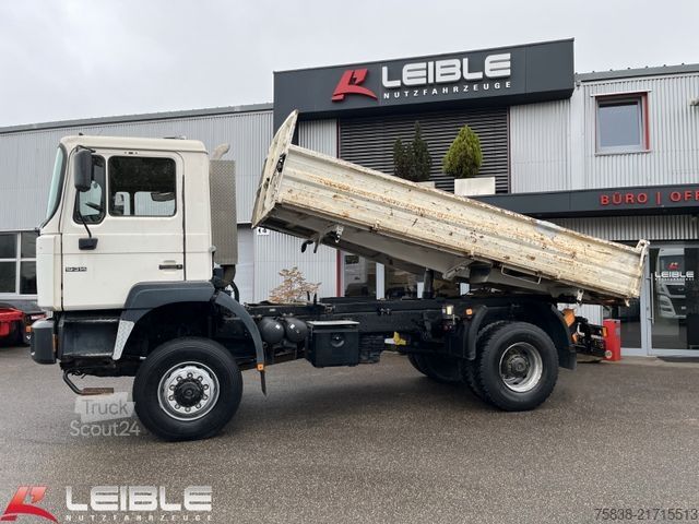 Camion-benne tricar MAN F2000*19-314 FAK*4x4*Meiller*AP-Achsen*176tkm*