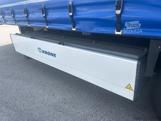Atvērta puspiekabe ar tentu KRONE SD PROFI LINER, LIFTACHSE, BPW-ACHSE, PALETTENKASTEN, EDSCHA-VERDECK