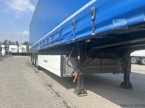 Atvērta puspiekabe ar tentu KRONE SD PROFI LINER, LIFTACHSE, BPW-ACHSE, PALETTENKASTEN, EDSCHA-VERDECK