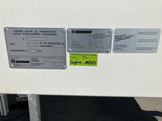 Причіп зі змінним кузовом KRONE Wechselbrücke Koffer