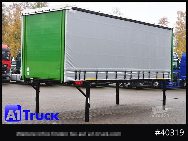 Wissellaadbak met open laadbak en zeil KOEGEL 7.45  BDF Wechselbrücke, neue Plane, Bordwand