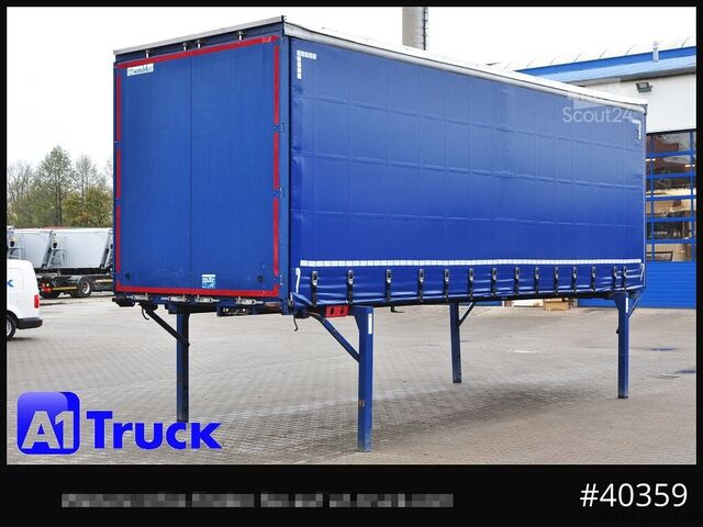 Змінний кузов із платформою та тентом KRONE Wechselbrücke 7,45, Code XL, Bordwand, neue Plane