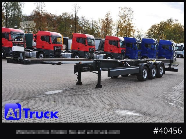 Semi-remorque à carrosserie interchangeable KRONE Container Chassi lang, 2 x 7,45 Wechselbrücken, wenig genutzt..