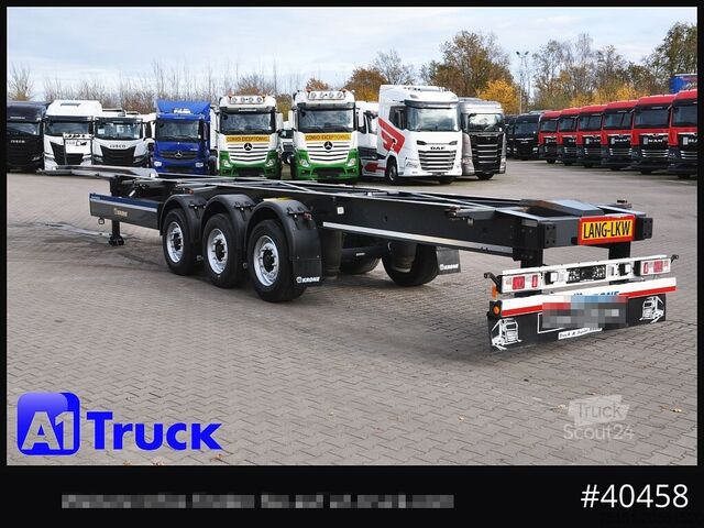 Semi-remorque à carrosserie interchangeable KRONE Container Chassi lang, 2 x 7,45 Wechselbrücken, wenig genutzt..