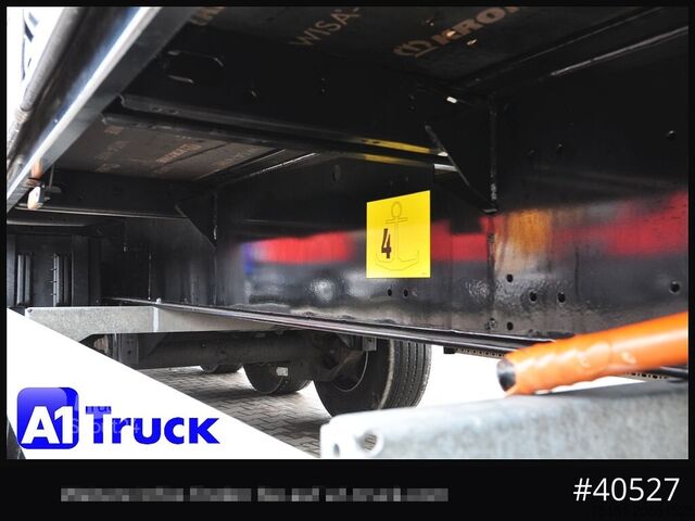 Brandalı açık yarı römork KRONE SD, Tautliner, neue Plane, 202.590km, 1 Vorbesitzer