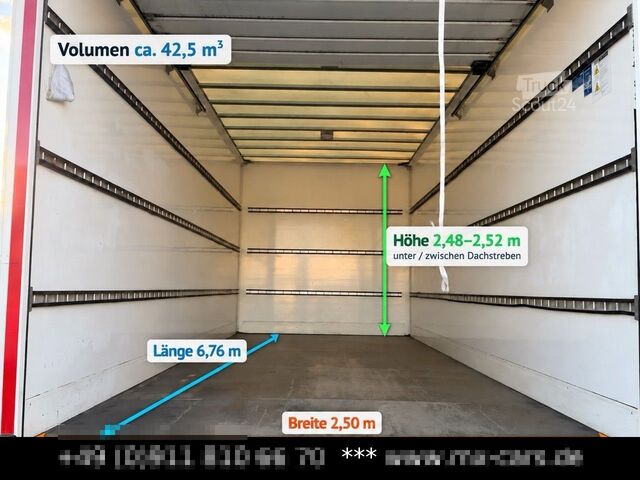 Vrachtwagen met bakwagen MAN TGL 8.190 Koffer Möbel Maxi 6,76 m lang 43 m³