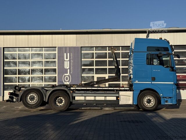 Haakarm vrachtwagen MAN TGX 26.460 6x2-4 BL Abrollkipper Meiller RS21