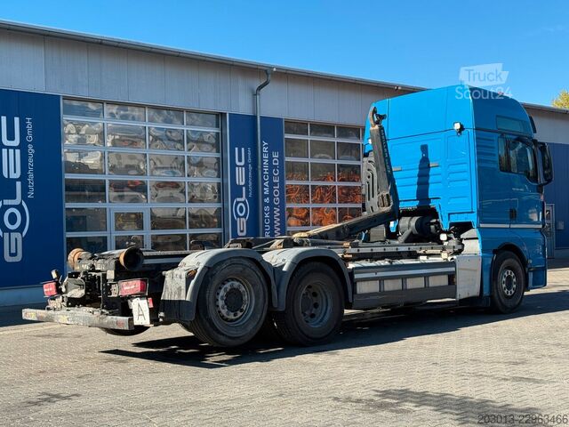 Haakarm vrachtwagen MAN TGX 26.460 6x2-4 BL Abrollkipper Meiller RS21