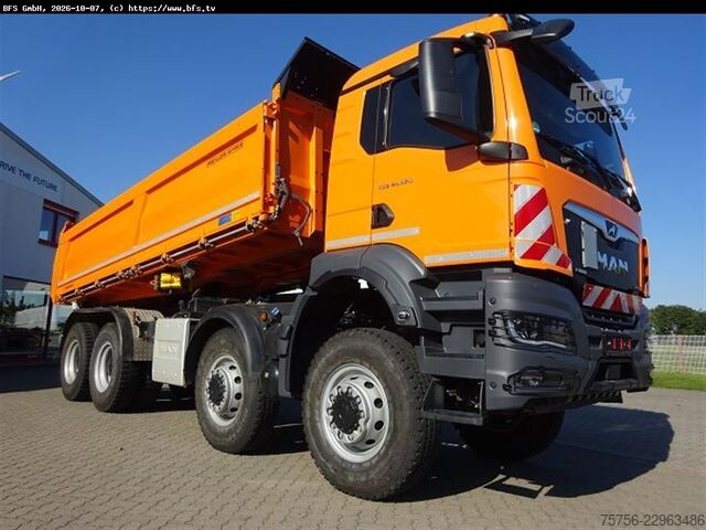 Wywrotka MAN TGS 41.520 8x8 BB CH 8x8, Meiller Trigenius, Bor