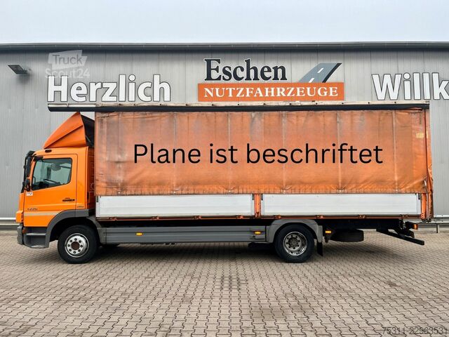 Plattewagen met zeil MERCEDES-BENZ Atego 1226 | Schiebegardine beids.*AC*1.Hand!