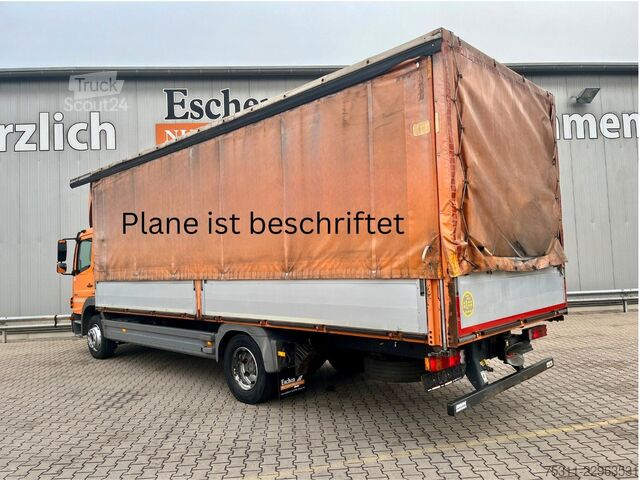 Plattewagen met zeil MERCEDES-BENZ Atego 1226 | Schiebegardine beids.*AC*1.Hand!