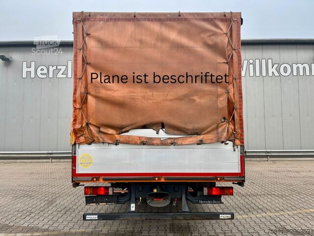 Plattewagen met zeil MERCEDES-BENZ Atego 1226 | Schiebegardine beids.*AC*1.Hand!