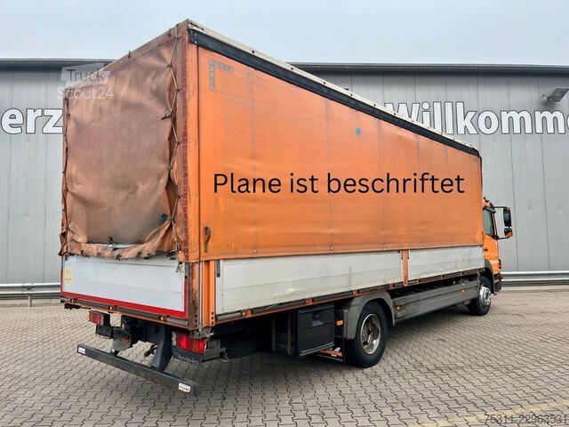 Plattewagen met zeil MERCEDES-BENZ Atego 1226 | Schiebegardine beids.*AC*1.Hand!