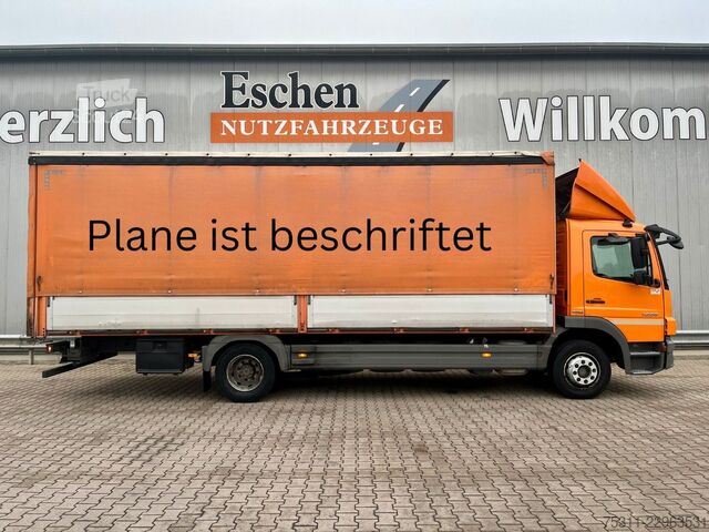 Plattewagen met zeil MERCEDES-BENZ Atego 1226 | Schiebegardine beids.*AC*1.Hand!