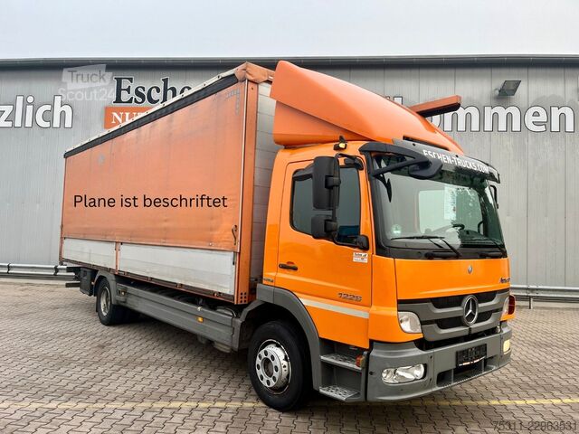 Plattewagen met zeil MERCEDES-BENZ Atego 1226 | Schiebegardine beids.*AC*1.Hand!
