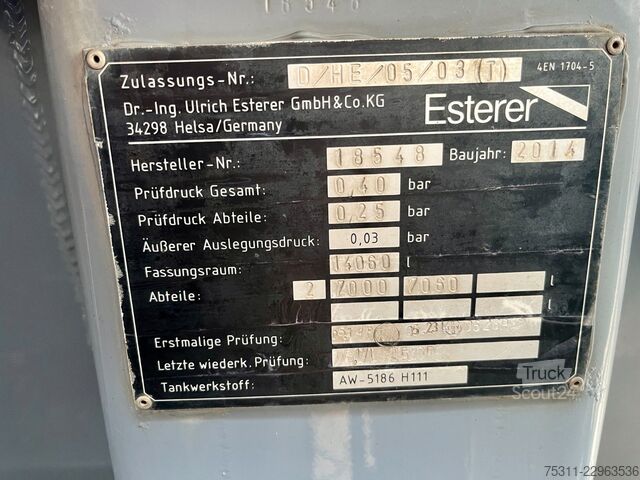 Camión cisterna MERCEDES-BENZ 1846 | Esterer A1+A3*14.060ltr.*Oben/Unten*Reta.