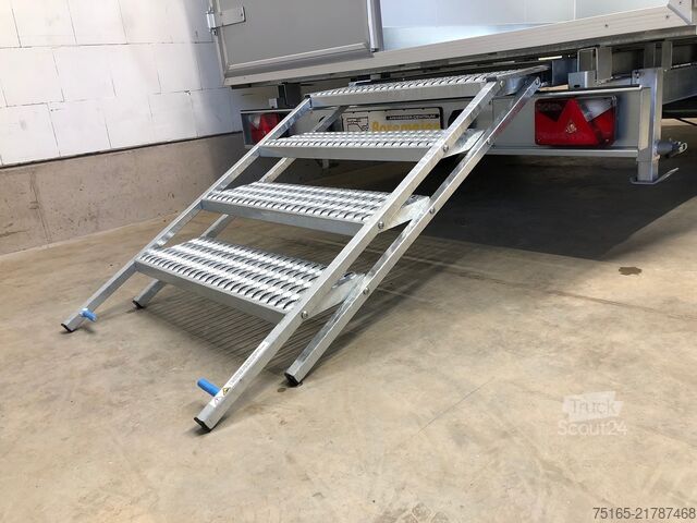 Chladiarenské prívesy a mraziarenské prívesy UNSINN UKH 6C 3620 Seitentür+Treppe Kühlanhänger