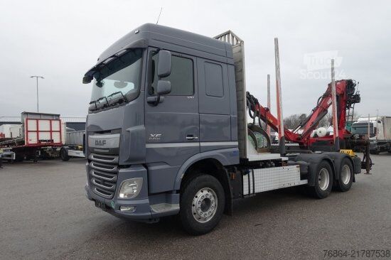 Tukkirekka DAF XF 510 MIT PENZ LADEKRAN 15Z8.70 INKL. HOLZGREIFER 6X4