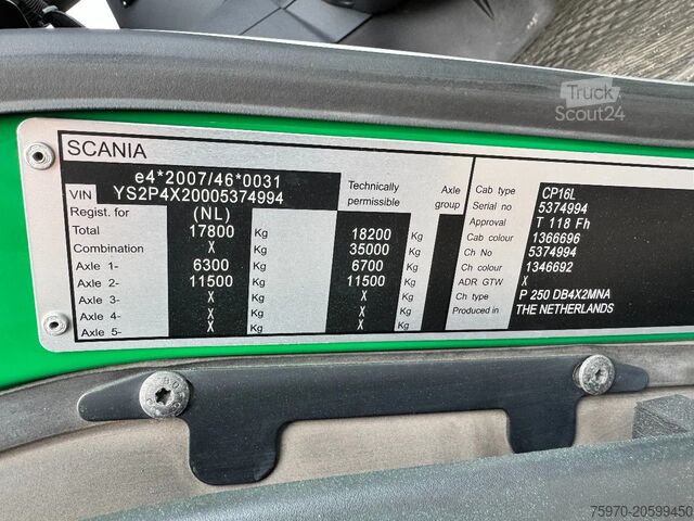 Koffer Scania P250 4x2 2015 CLOSED BOX + TAIL LIFT