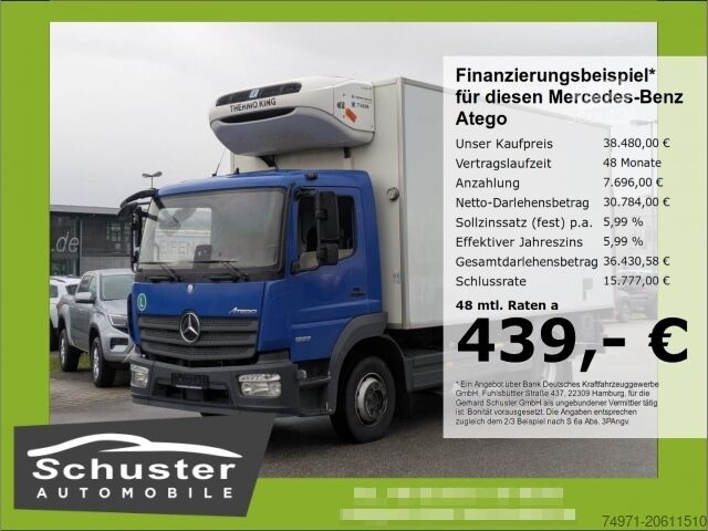 Camion frigorifique Mercedes-Benz Atego 1223 Kühlkoffer+LBW*Autom Tempo Klima SHZ