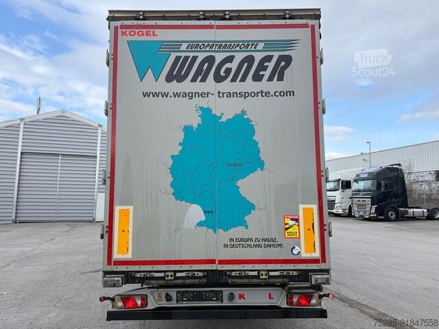 Erhvervskøretøj Kögel 3 Achs Mega Lift Pal.-Kasten Hubdach TÜV09 2026