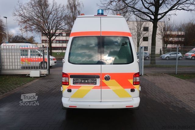 Samochód strażacki VOLKSWAGEN T5 Transporter Hochdach lang/KTW/Klima/FN: A29