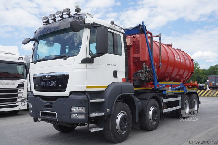 Vidanjör MAN TGS 35.400 8x4 E5 / HYVA HOOK LIFT 32.56