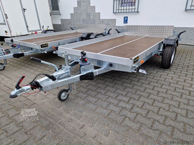 Przyczepa samochodowa trailershop Senklift Maschinen Motorrad Transport