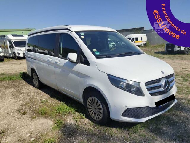 τυπικός οδικός ελκυστήρας Mercedes Marco Polo 250d | 2 Posti Letto | Cucina + Tetto Sollevabi