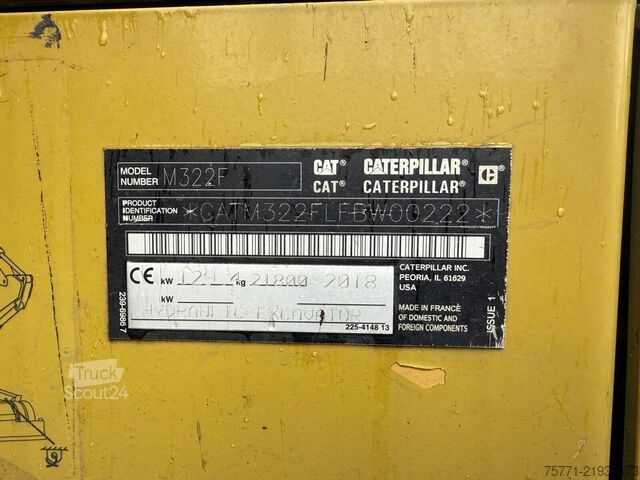 Escavatore pneumatico Caterpillar M322F KOPARKA KOŁOWA Z GPS TOPCON