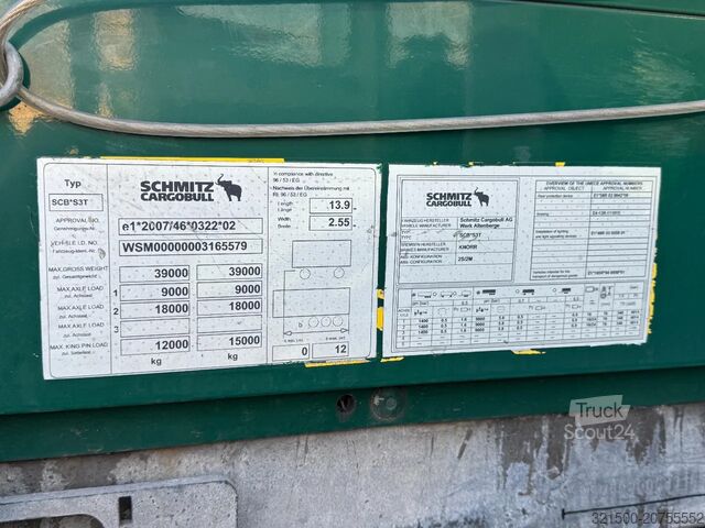 Плъзгащи се брезенти Schmitz Cargobull Schuifzeil -Dak / Coil 9mtr / Rotos DISC / Apk!