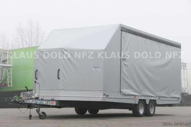 Remolque portacoches Moetefindt Autotransporter mit Planenaufbau